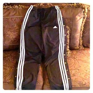 Adidas medium men’s tear away snap sides pants